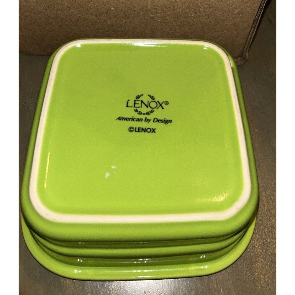 Lenox American by Design Square Baking Dish Lime Green Serving Dish Oven Safe
